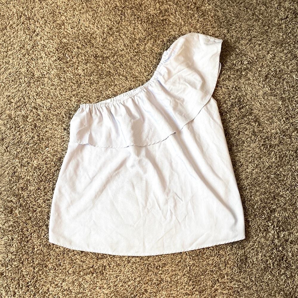 Ruffle One Shoulder Blouse